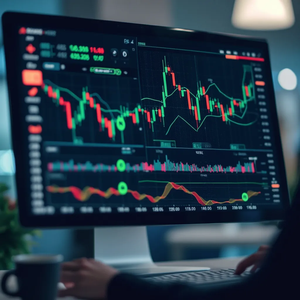 Gráficos financieros y análisis de mercado
